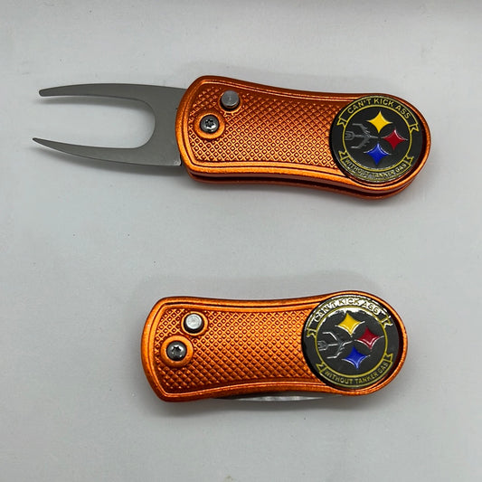 Orange Golf Divot Tool