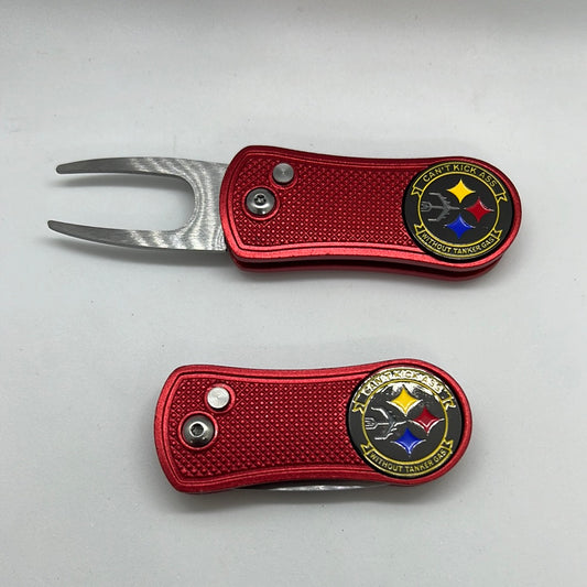 Red Golf Divot Tool